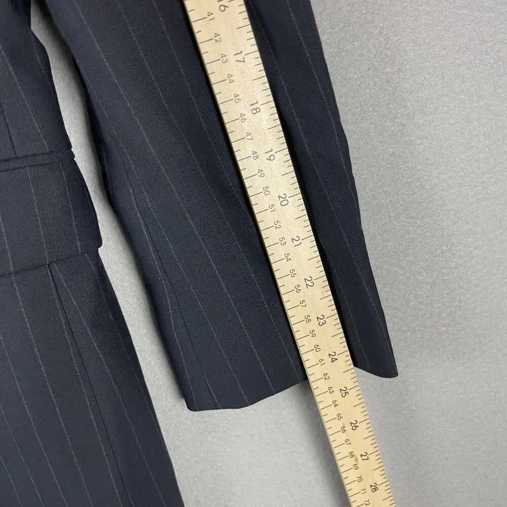 Brooks Brothers 346 Wool Blazer‎ Sport Coat Mens 40R Blue Striped Wool Stretch